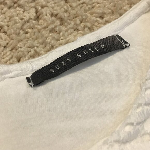 White Fantasy Crochet Lace Bilayer Tank Top - Picture 9 of 15